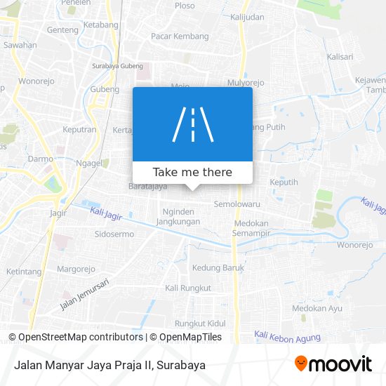 Jalan Manyar Jaya Praja II map