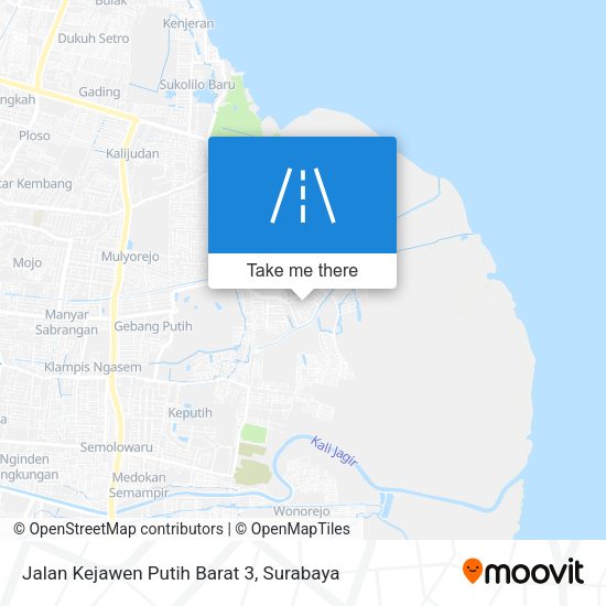 Jalan Kejawen Putih Barat 3 map