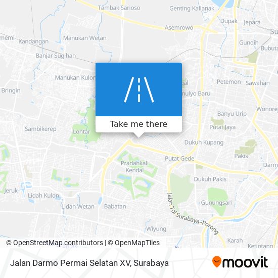 Jalan Darmo Permai Selatan XV map