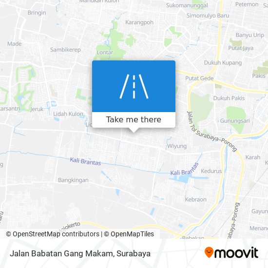 Jalan Babatan Gang Makam map
