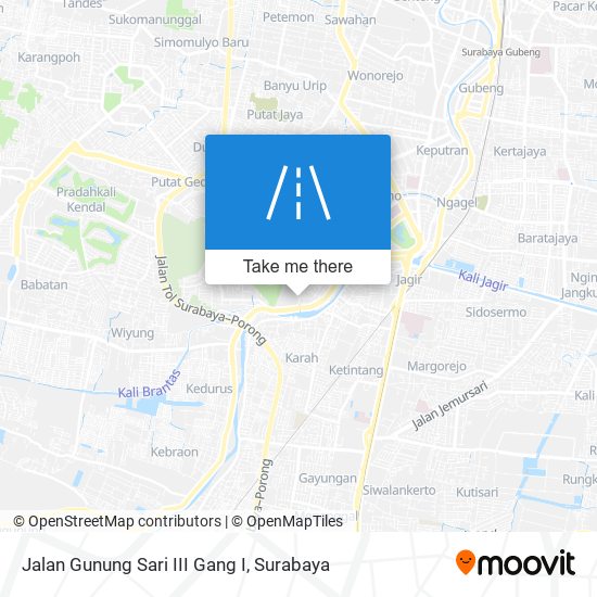 Jalan Gunung Sari III Gang I map