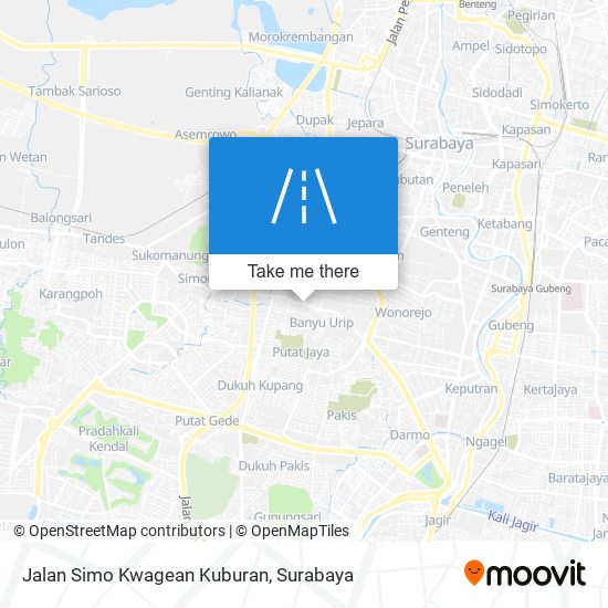 Jalan Simo Kwagean Kuburan map