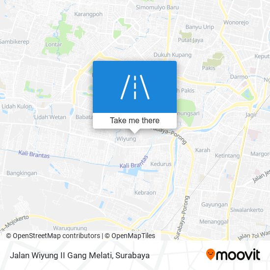 Jalan Wiyung II Gang Melati map