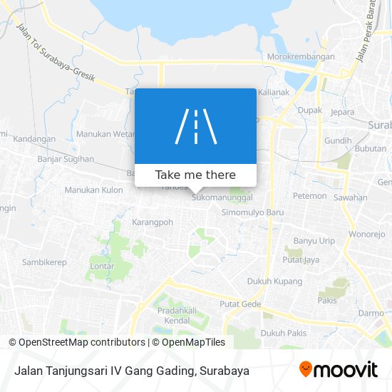 Jalan Tanjungsari IV Gang Gading map