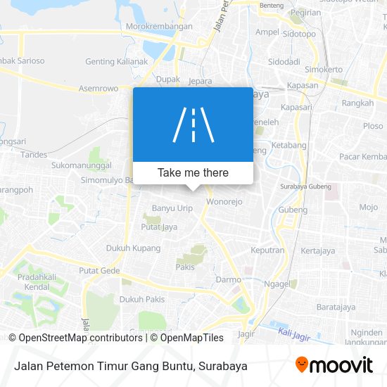 Jalan Petemon Timur Gang Buntu map