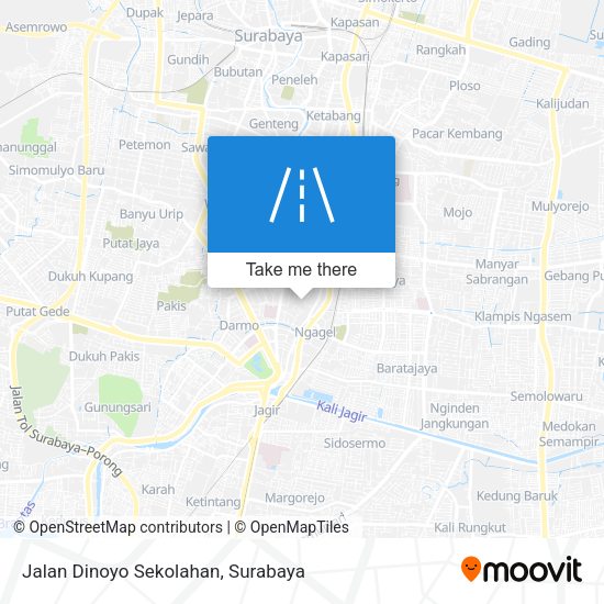 Jalan Dinoyo Sekolahan map