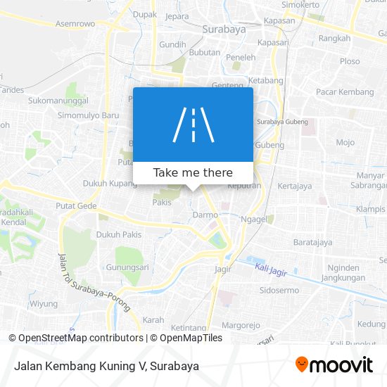 Jalan Kembang Kuning V map