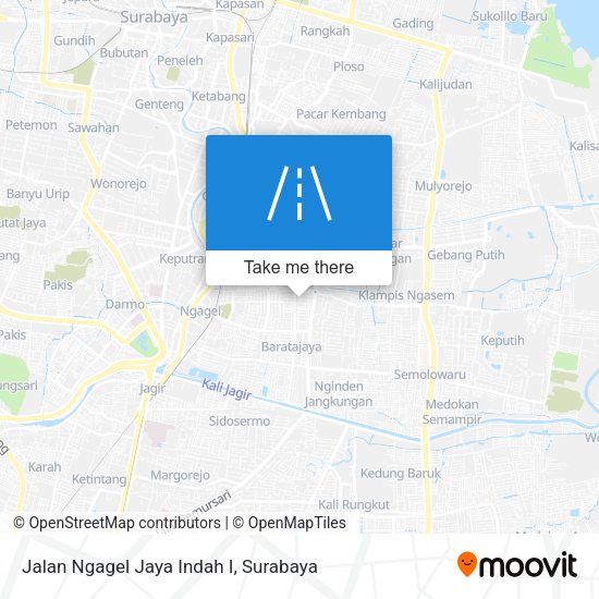 Jalan Ngagel Jaya Indah I map