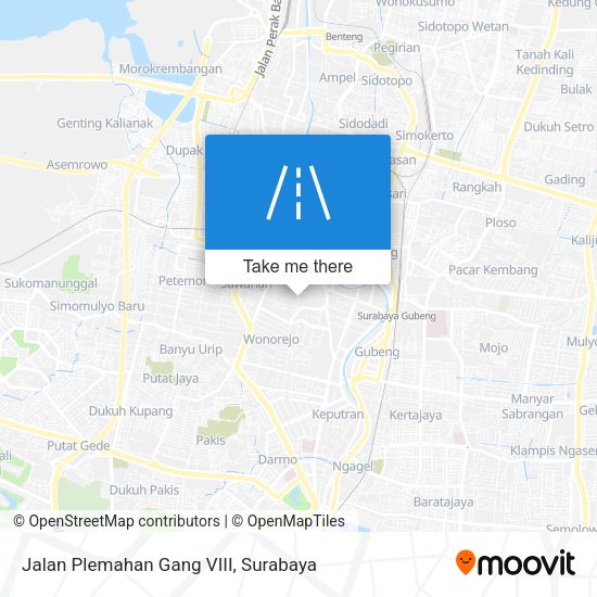 Jalan Plemahan Gang VIII map