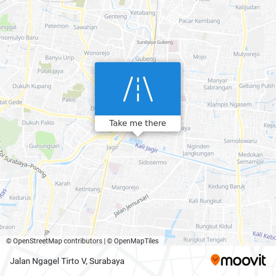 Jalan Ngagel Tirto V map