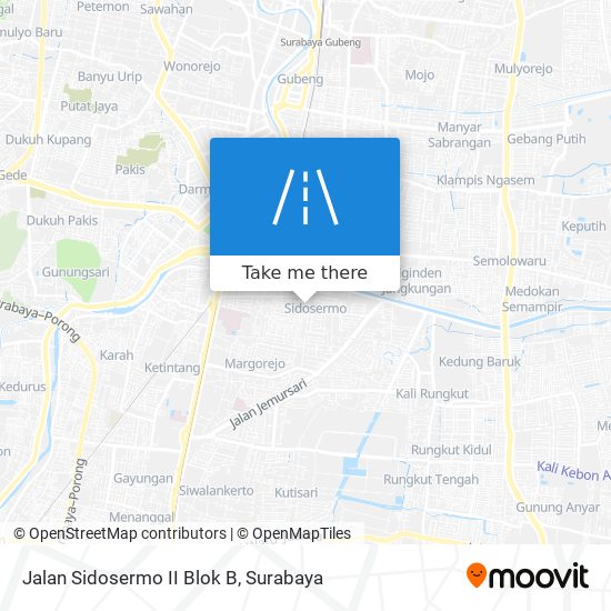 Jalan Sidosermo II Blok B map