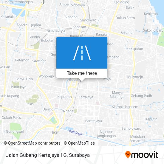 Jalan Gubeng Kertajaya I G map