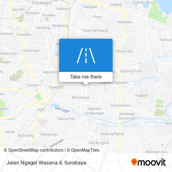 Jalan Ngagel Wasana 4 map