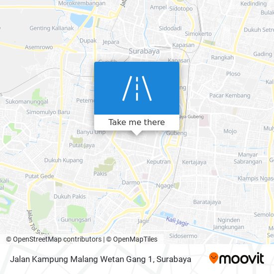 Jalan Kampung Malang Wetan Gang 1 map