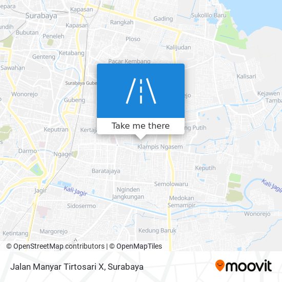 Jalan Manyar Tirtosari X map