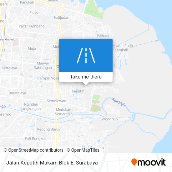 Jalan Keputih Makam Blok E map