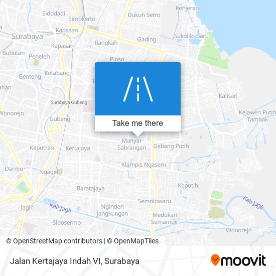 Jalan Kertajaya Indah VI map