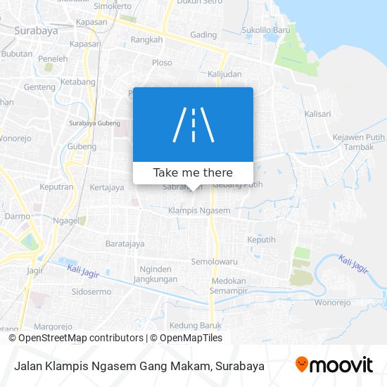 Jalan Klampis Ngasem Gang Makam map