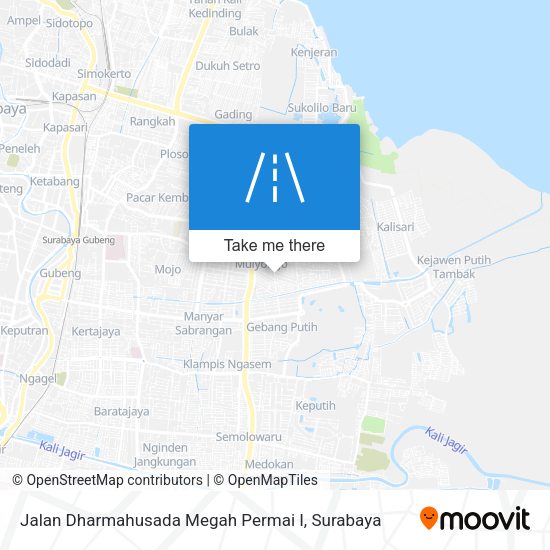 Jalan Dharmahusada Megah Permai I map