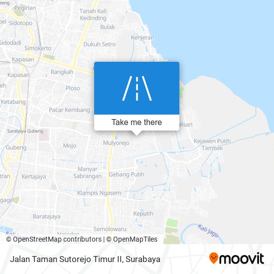 Jalan Taman Sutorejo Timur II map