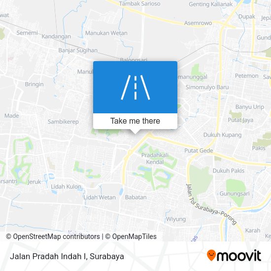 Jalan Pradah Indah I map