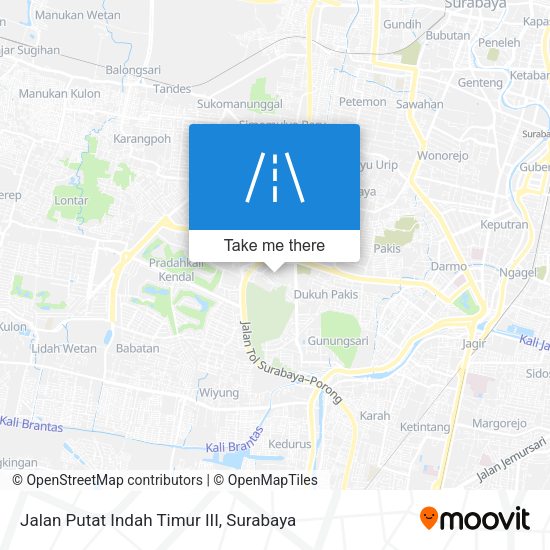 Jalan Putat Indah Timur III map