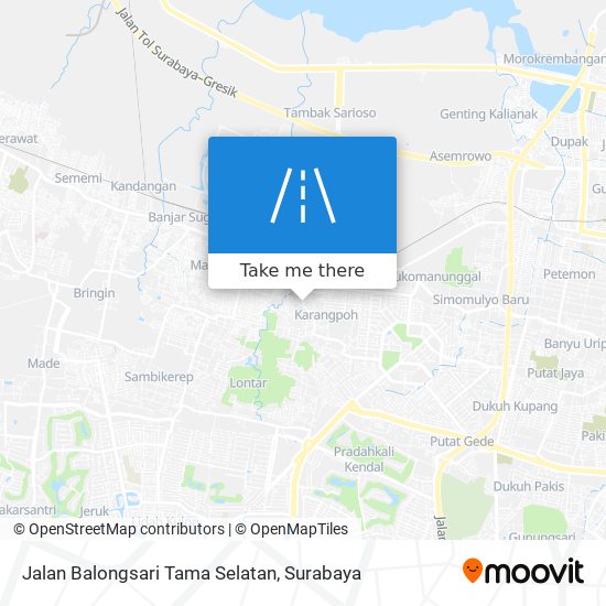 Jalan Balongsari Tama Selatan map