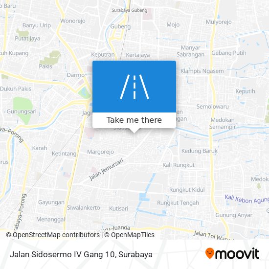 Jalan Sidosermo IV Gang 10 map