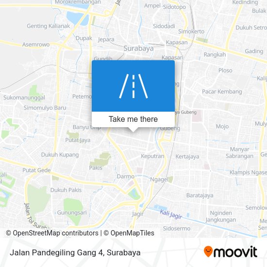 Jalan Pandegiling Gang 4 map