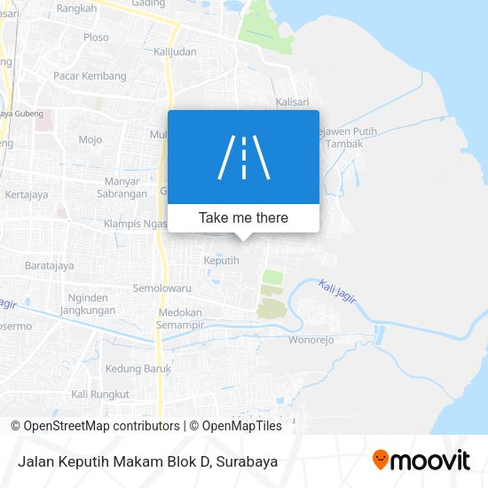 Jalan Keputih Makam Blok D map