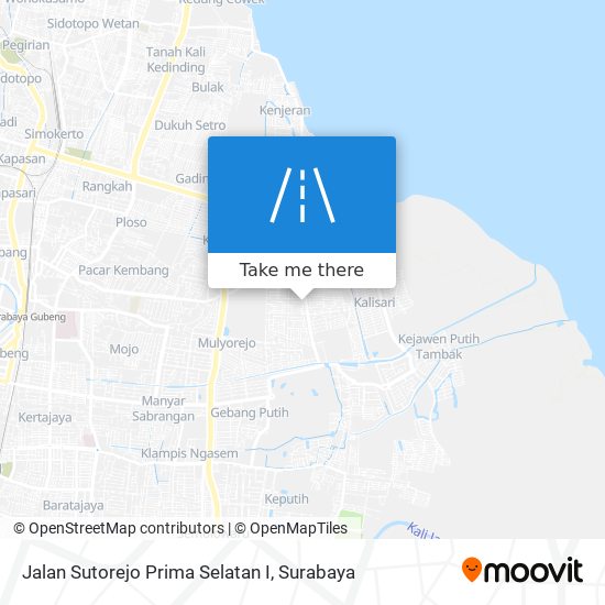 Jalan Sutorejo Prima Selatan I map