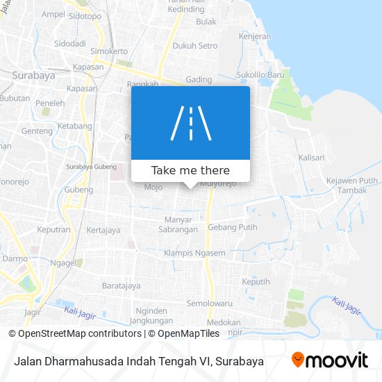 Jalan Dharmahusada Indah Tengah VI map