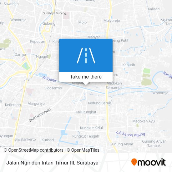 Jalan Nginden Intan Timur III map