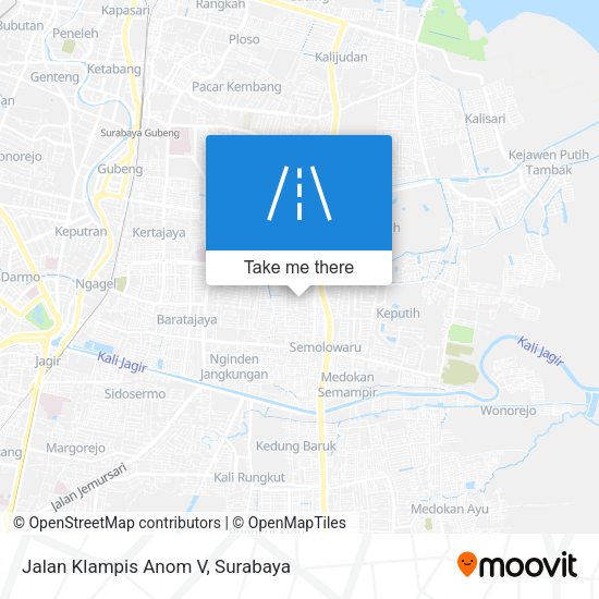 Jalan Klampis Anom V map