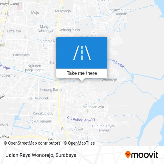 Jalan Raya Wonorejo map