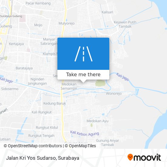 Jalan Kri Yos Sudarso map