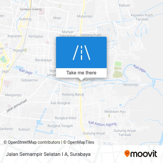 Jalan Semampir Selatan I A map