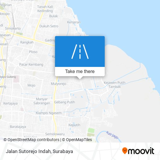 Jalan Sutorejo Indah map
