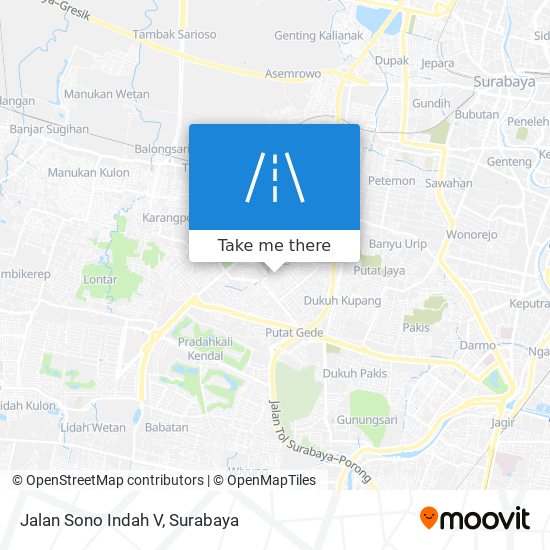 Jalan Sono Indah V map