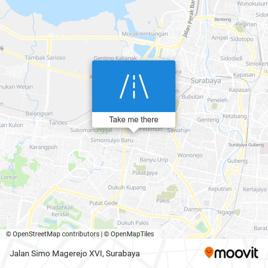 Jalan Simo Magerejo XVI map