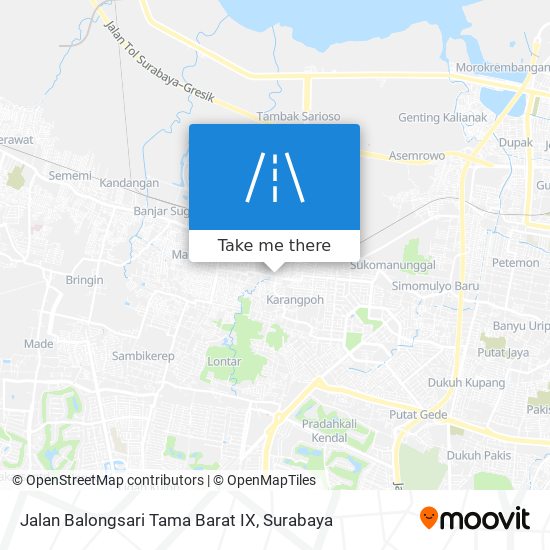 Jalan Balongsari Tama Barat IX map
