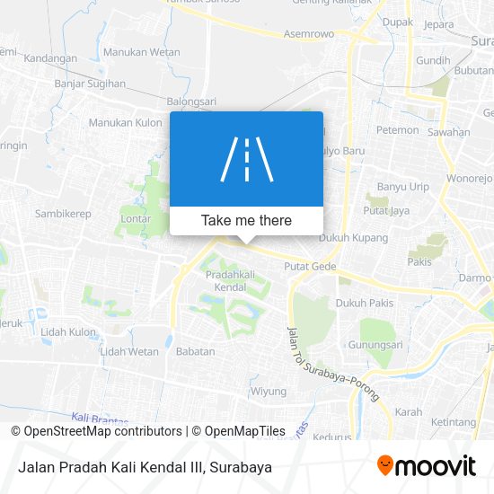 Jalan Pradah Kali Kendal III map