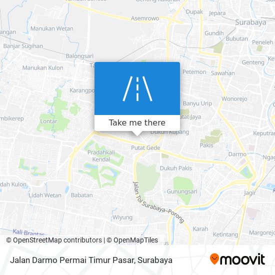 Jalan Darmo Permai Timur Pasar map