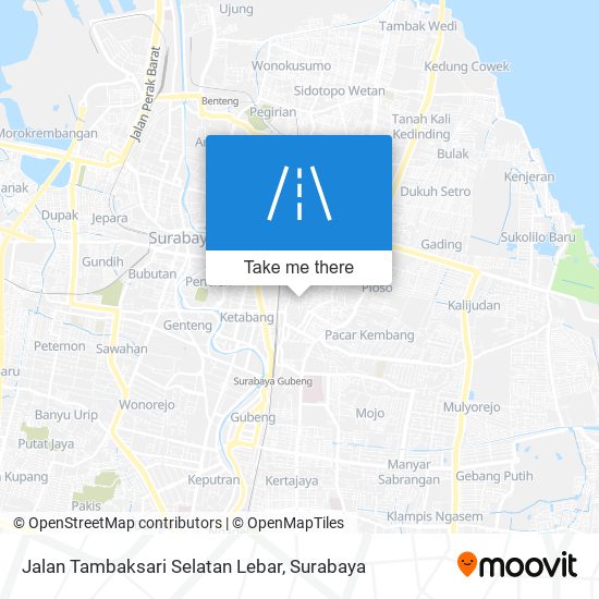 Jalan Tambaksari Selatan Lebar map