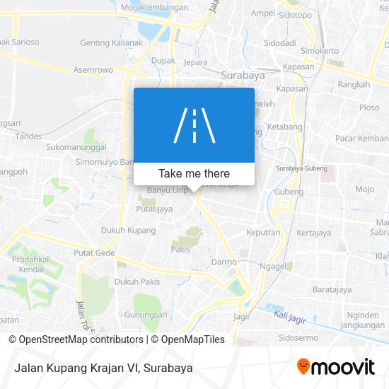 Jalan Kupang Krajan VI map