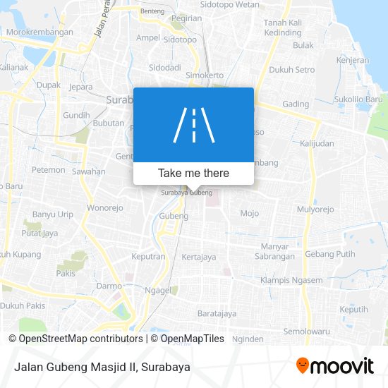 Jalan Gubeng Masjid II map