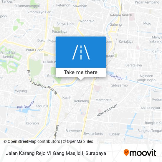 Jalan Karang Rejo VI Gang Masjid I map