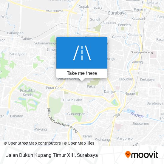 Jalan Dukuh Kupang Timur XIII map