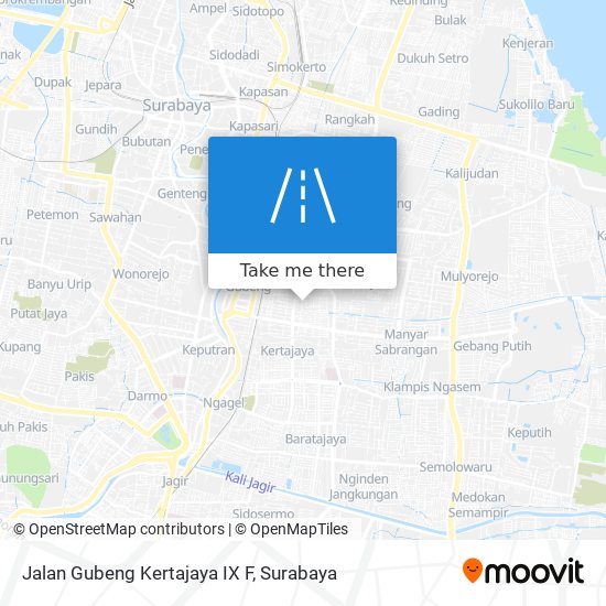 Jalan Gubeng Kertajaya IX F map
