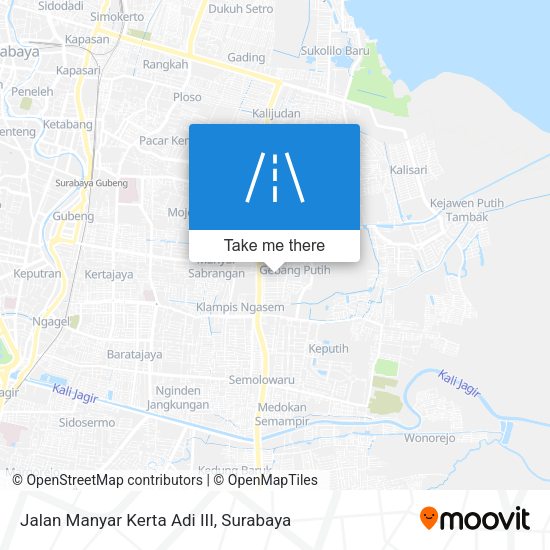 Jalan Manyar Kerta Adi III map
